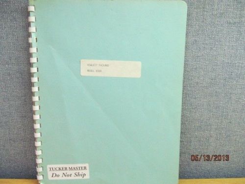 Agilent/HP 938A:  Frequency Doubler Set Operating Note (copy)