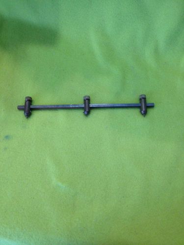 Vintage circle cutter 2 brass trammel points + brass cutter on 8&#034; lg square rod for sale