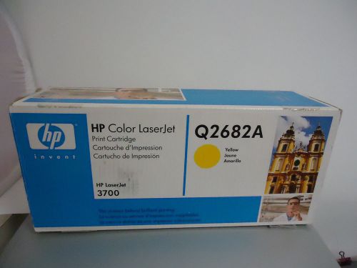 Genuine hp q2682a yellow toner cartridge for laserjet 3700 for sale