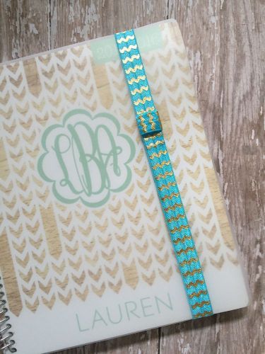Planner Band Planner Accessory For Erin Condren The Happy Planner Aqua Chevron
