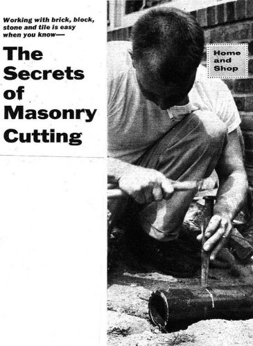 Tricks Secrets Of Cutting Masonry Stone Brick Tile Concrete #346