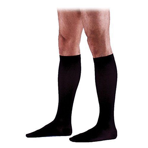 Cotton  20-30 mmHg Mens With Grip Top Socks, Blk - Extra Large, Short, 232CXSM99