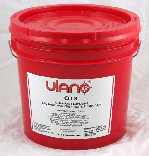 Ulano QTX Gallon Size - Fresh Stock - Buy From A Ulano Dealer - Guaranteed