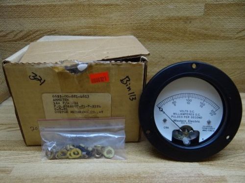 Western electric  pulse meter, 4 1/2 inch face nsn: 6625-00-881-4613 p/n: c9a for sale