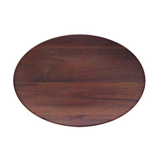 Carlisle EAG0469 Epicure Melamine Acacia Wood Grain Oval Serving Platter, 18&#034; x