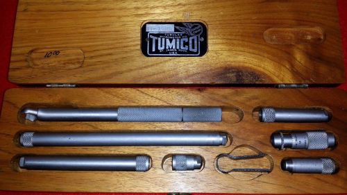 Vintage Tumico 1-1/2&#034; - 6&#034; Tublular Inside Micrometer Set