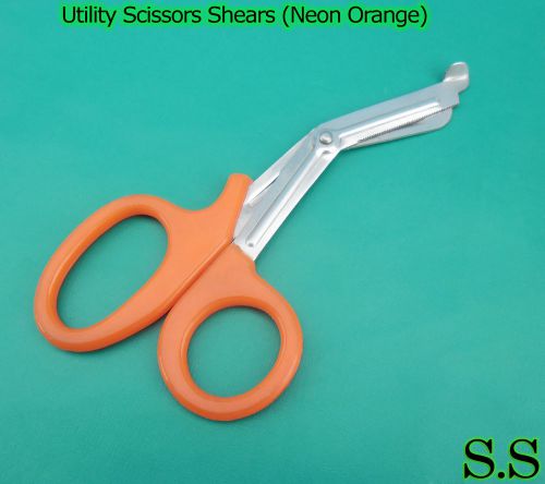 1 EMT Utility Scissors Shears 7.5&#034; (Neon Orange)