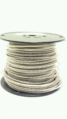 25 FT THHN 12 Gauge Solid White Wire, Oil and Gas Resistant, 600V