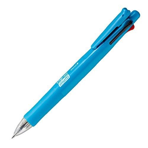 Zebra Clip-On Multifunctional Pen, Fresh Blue Barrel (B4SA1-FBL)