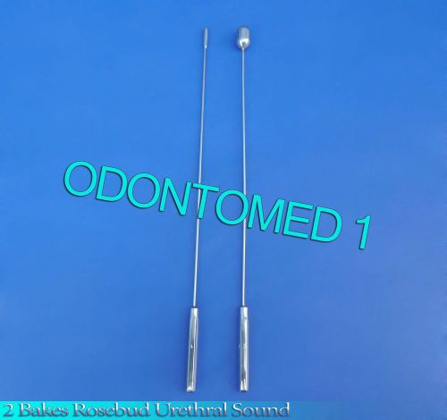 2 Pcs Bakes Rosebud Urethral Sounds 4mm+13mm