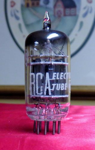 1957 RCA 5814A PLATINUM GRADE Triple Mica Black Plate DG Tube Tested 90% = 12AU7