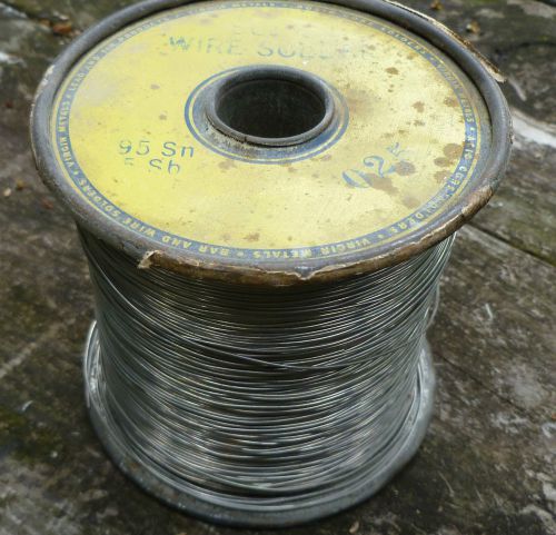 4 pounds virgin metals lead free solder 95 tin 5 sb 0.025&#034; for sale
