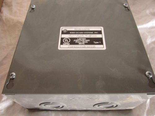 WIRE GUARD  LISTED JUNCTION &amp; PULL BOX 667K TYPE 1 8 x 8 x4 (JF)