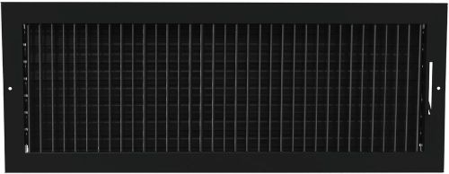 24w&#034; x 8h&#034; ADJUSTABLE AIR SUPPLY DIFFUSER - HVAC Vent Duct Cover Grille [Black]