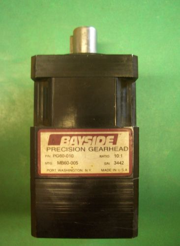 Bayside Precision Gearhead PG60-010 Ratio 10:1