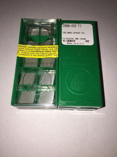Greenleaf CNGN-432 T1 Pack of 10 Brand New Ceramic Inserts - FREE SHIPPING