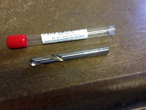 1/4&#034; 90d 2 flute carbide spotting drill for sale
