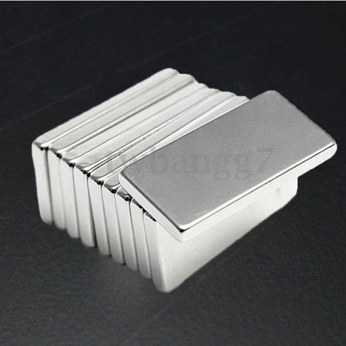 5Pcs N35 Neodymium Super Strong Cuboid Block Magnets Rare Earth 20 x 10 x 2 mm