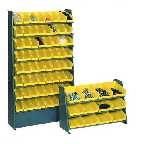 Brand new unused edsal steel floor pick rack with 64 bins for sale