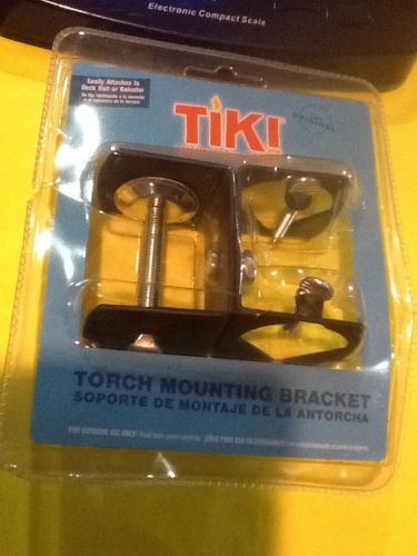 TIKI Torch Mounting Bracket Easily Attaches To Deck Rail Or Baluster NIP