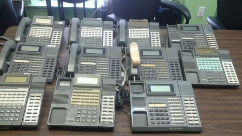 11 Iwatsu IX-12KTD-3 24-Button Gray Omega Business Phones Lot