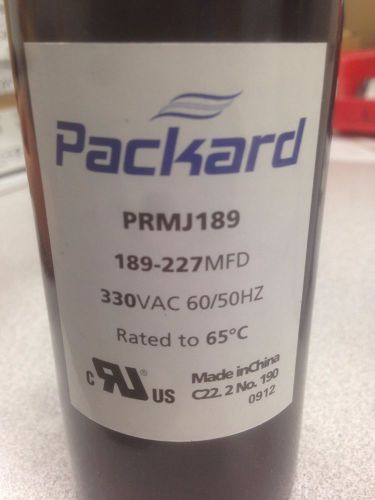 Packard Motor Start Capacitor PRMJ189 330VAC 189-227MFD