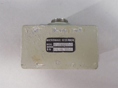 Microwave Research B40M-7A Waveguide WR-229 Adapter APC-7 Conn 3.30-4.90 GHz