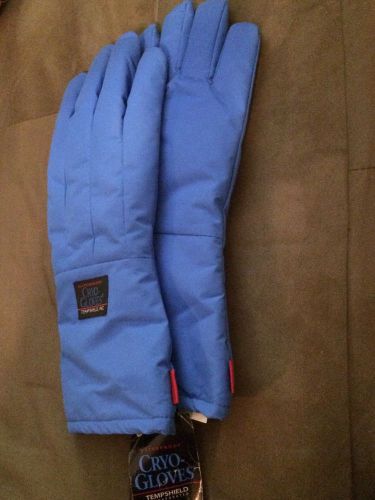 Tempshield Cryo-Gloves Shoulder Length Large Water Proof Blue Low Temp Gloves