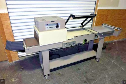 Clamco packaging machine shrink wrap and tunnel combo for sale