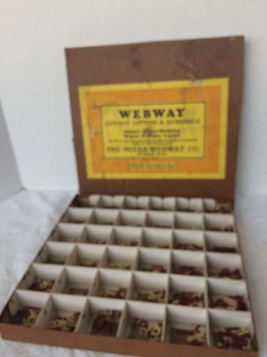 Vintage Webway Cut-Out Letters Numbers St.Cloud MN Moisten Stick 1.25&#034; Lot 10063