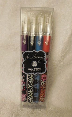 NWT Vera Bradley 4 x Gel Pens Fine Tip