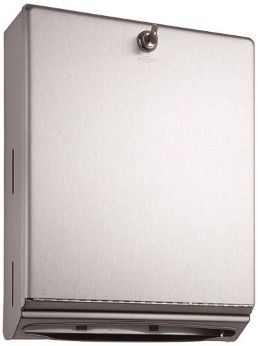 Bobrick 262 Surface-Mounted Paper Towel Dispenser, 10 3/4 x 4 x 14, Satin Stainl