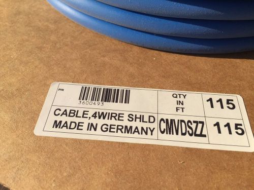 &#034;NEW&#034; MICRO MOTION CABLE 4 WIRE SHIELDED 115LF CMVDSZZ