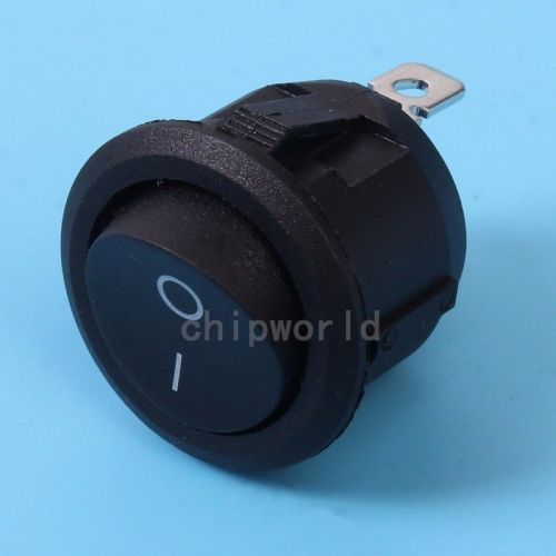 10pcs kcd1-105 2-pin rocker power switch on-off black 6a 250v 10a 125v for sale