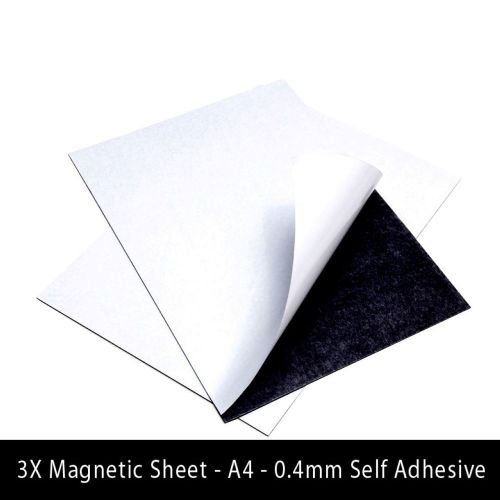 3 Magnetic Sheets A4\0.4mm Self Adhesive+ 3 sheets A4 Glossy RC Photo Paper 230g