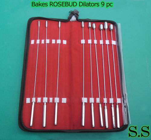 BAKES RoseBud Urethral Sounds DILATOR SET Surgical