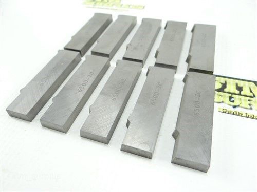 LOT OF 10 SOLID CARBIDE INDEXABLE TOOL INSERTS 6500-2C APPROX 1.5LBS