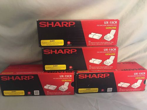 LOT OF 4 Genuine  Sharp UX-15CR Fax Machine Imaging Film