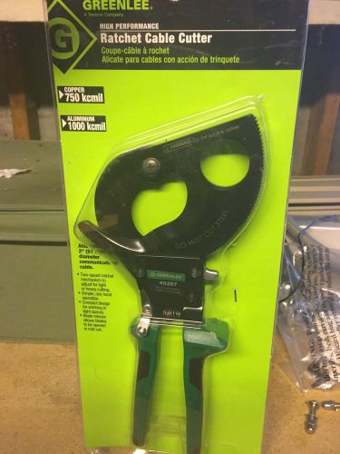 Greenlee 750 Compact Ratchet Cable Cutter 45207 Lineman Tools Brand New