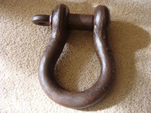 Cl swl 25t crane shackle clevis anchor 25 ton, 1 3/4 dia. screw pin bolt rigging for sale