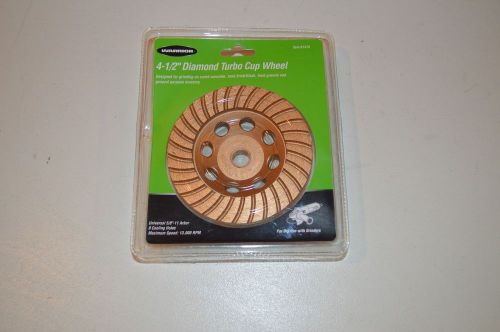 NIB WARRIOR 4-1/2&#034; DIAMOND TURBO CUP WHEEL ITEM # 61419