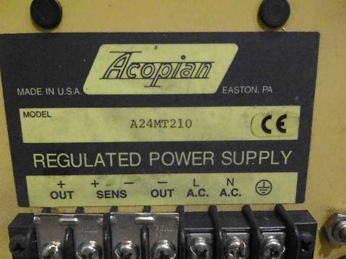 ACOPIAN A24MT210 POWER SUPPLY AS IS *USED*