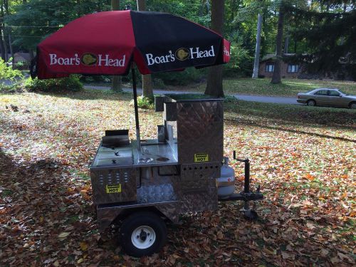 Hot dog cart concession trailer 525 by custom mobile food equipment for sale
