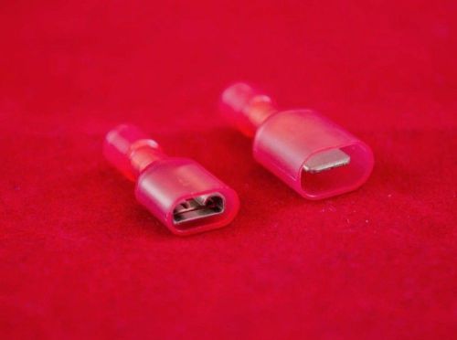 .250&#034; Spade Insulated Disconnect Terminal Red 22 – 18 AWG 770056L - 12pk