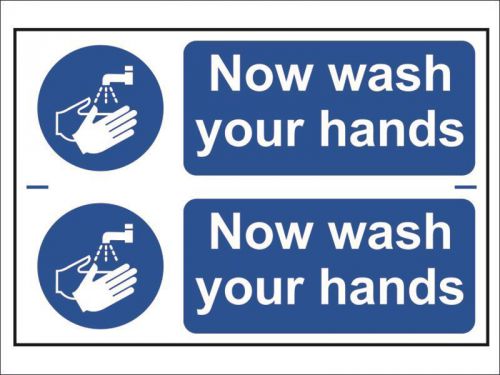 Scan - Now Wash Your Hands - PVC 300 x 200mm