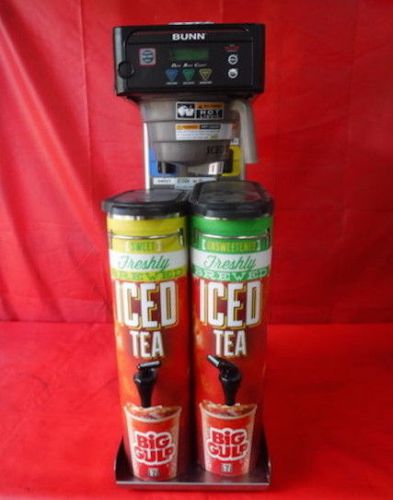Bunn iced tea &amp; coffe brewer maker itb w/ ddil &amp; swtnr &amp; 2 dispenser urns! 120v for sale
