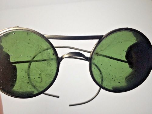 Antique Welding Goggles Leather