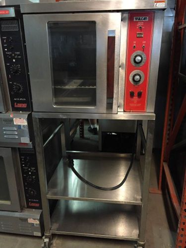 Commercial vulcan eco2d single deck half-size electic convection oven rolling for sale