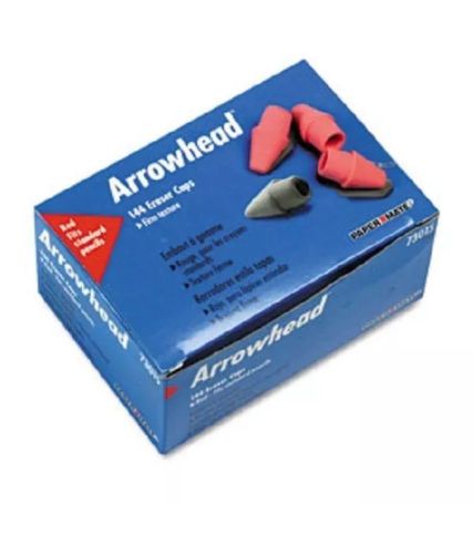 Paper Mate Arrowhead Eraser Caps (#73015) - 144 Count *** FREE FAST SHIPPING ***
