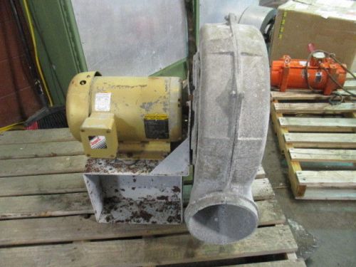8&#034; blower w/ 5hp baldor motor #712934d no tags on blower impeller used for sale